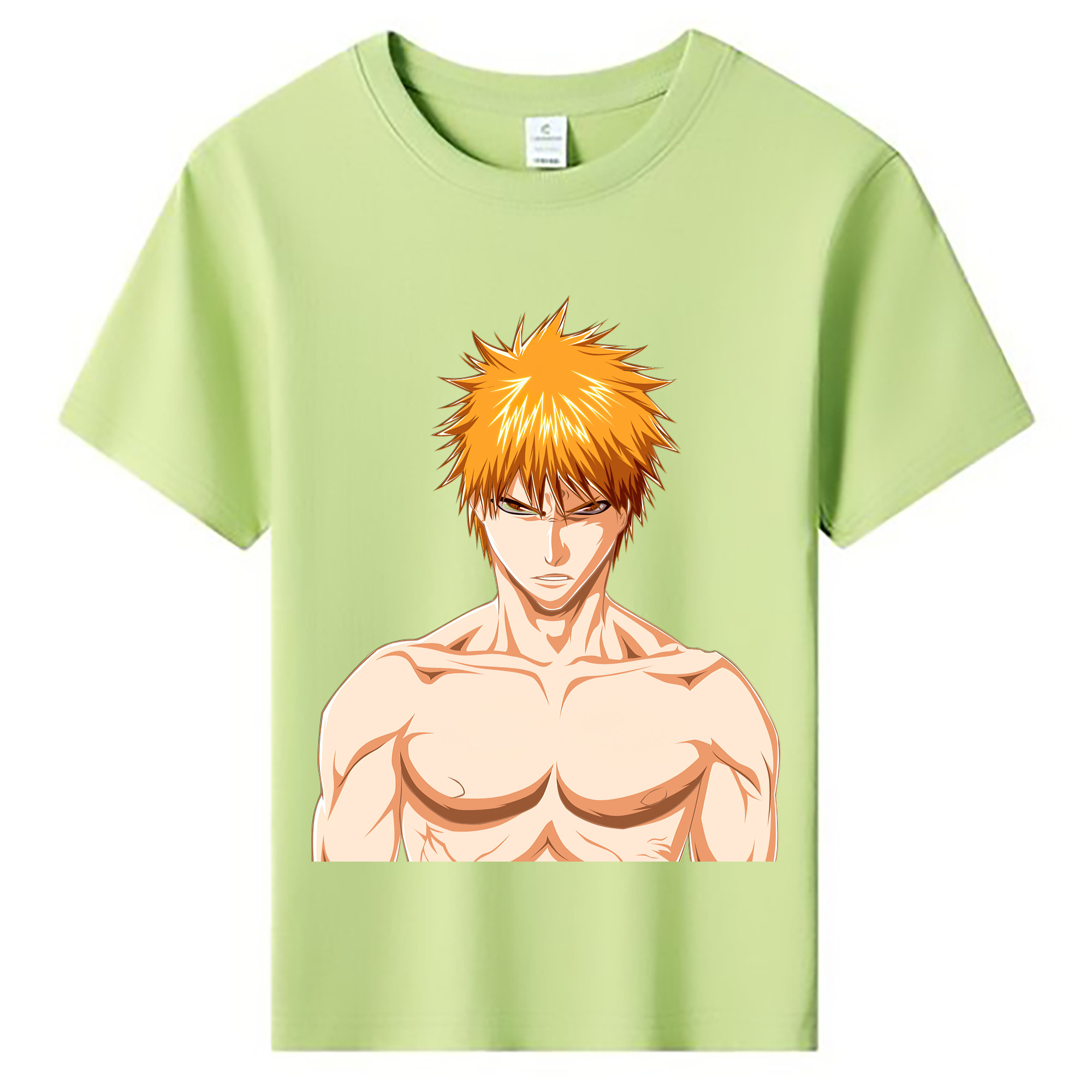 （画像用） ブリーチ 黒崎一護（くろさき いちご）BLEACH Kurosaki Ichigo 綿100％キッズTシャツ（フロントプリント）